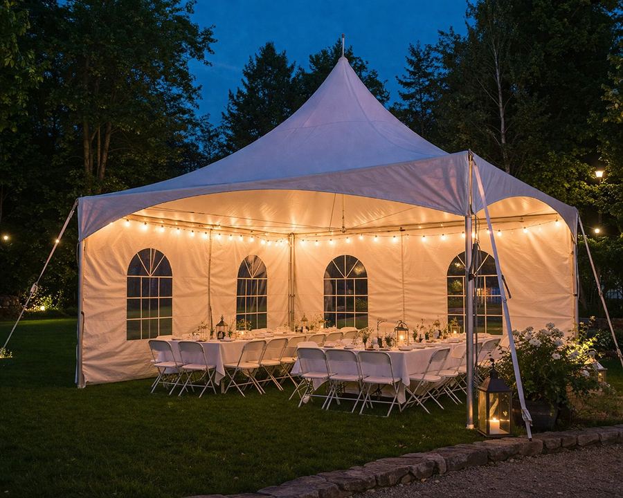 Evening event tent